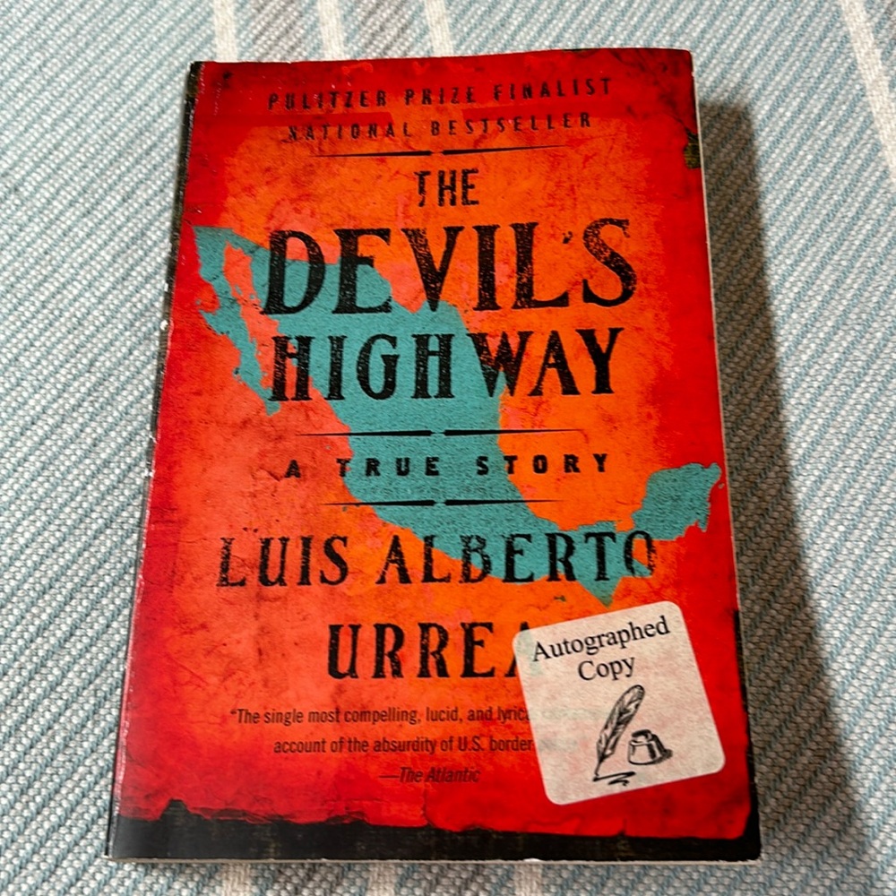 Book, Devil’s highway, autographed